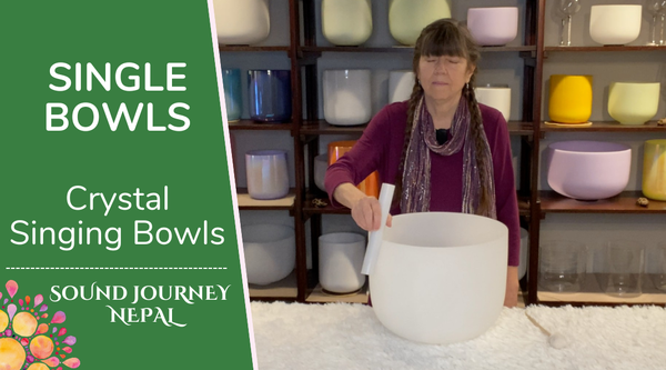 Single Frosted Perfect Pitch Singing Bowls