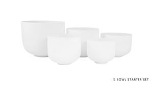 5-Note Crystal Singing Bowl Starter Set